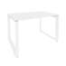 Onix Стол рабочий на О-образном м/к O.MO-SP-2.8 Белый бриллиант/Белый металл 1180*800*750