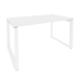 Onix Стол рабочий на О-образном м/к O.MO-SP-3.8 Белый бриллиант/Белый металл 1380*800*750