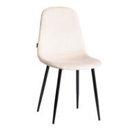 Стул BREEZE (mod.JSC-58) Велюр/металл, 44х53х86см, beige (бежевый) HLR2/черный_
