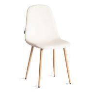 Стул BREEZE (mod.JSC-58) Велюр/металл, 44х53х86см, Light beige (светло-бежевый) HLR1/натуральный_