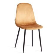 Стул BREEZE (mod.JSC-58) Велюр/металл, 44х53х86см, brown (коричневый) HLR12/черный_