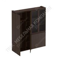 МК 359_Шкаф комбинированный (для одежды + со стеклом)_180x40.4x211 (ШхГхВ)