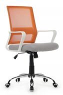 Кресло Riva Chair Mint RCH 1029MW Белый пластик/Оранжевый