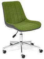 Кресло STYLE экошерсть/кож/зам, зеленый/металик, C 36 (13572)
